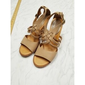 Kork Ease Adelaide Leather Cork Wedge Sandals Shoes‎ K36405 Womens size 7 M